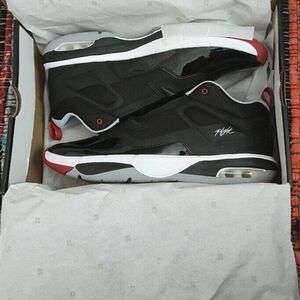 Men's Black and Red Shoes